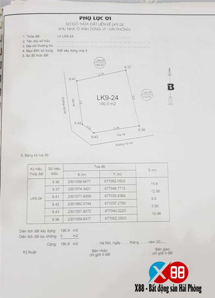 Bán đất mặt đường Mạc Đăng Doanh